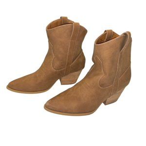 Womens Brown Cowboy Boot Size 8